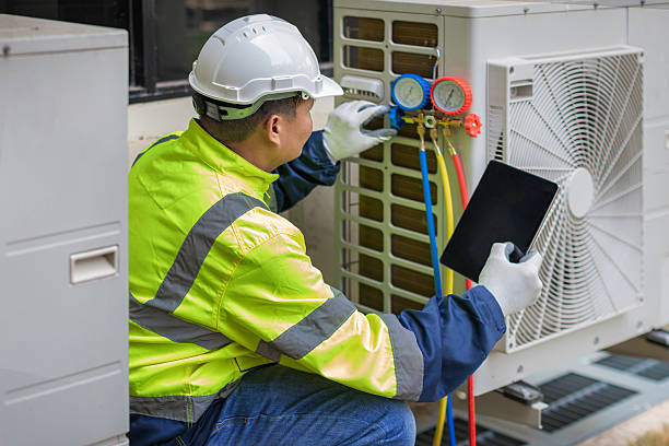 Professional Heat Pump Repair technician working in New Eagle, PA